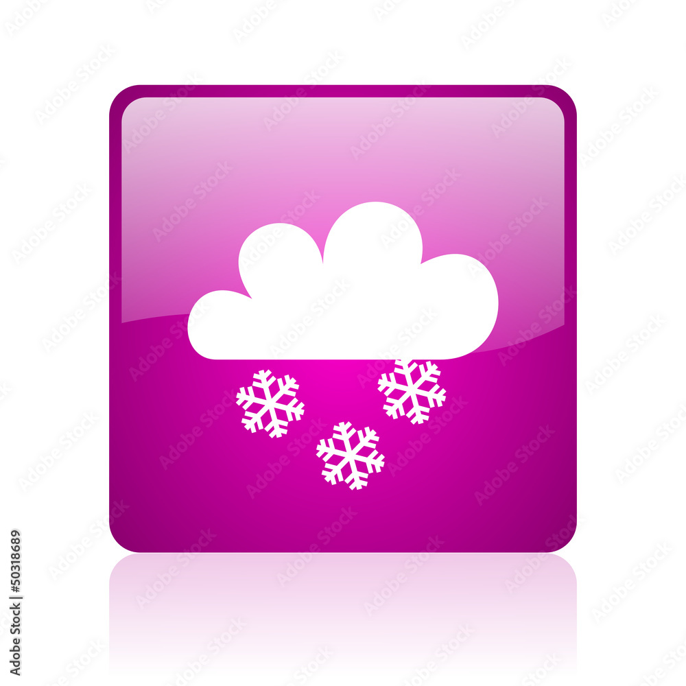 weather forecast violet square web glossy icon weather forecast violet square web glossy icon