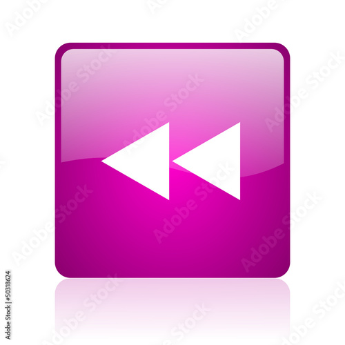 Free Download scroll violet square web glossy icon - GFXLoad