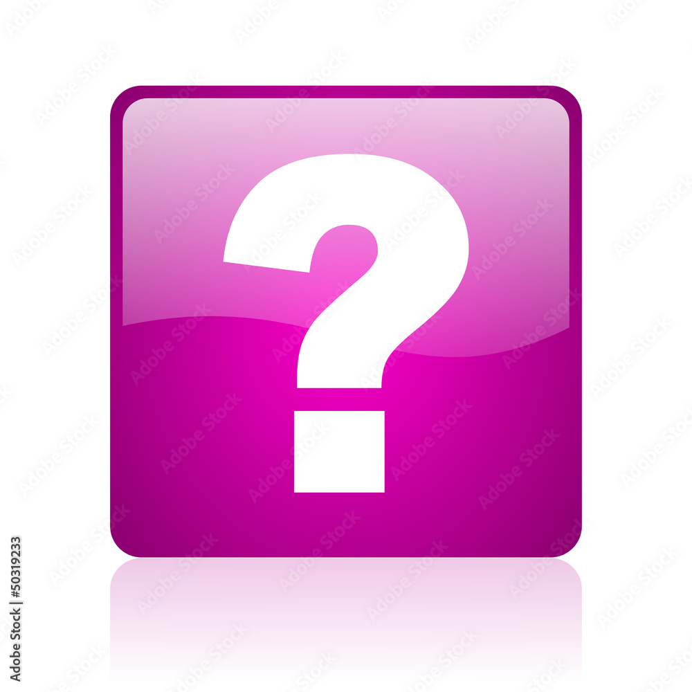 question mark violet square web glossy icon question mark violet square web glossy icon
