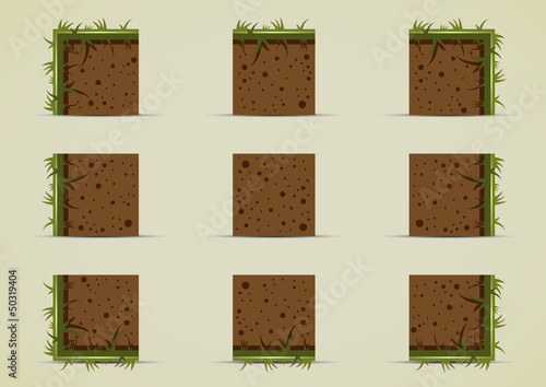 ground sprites with grass