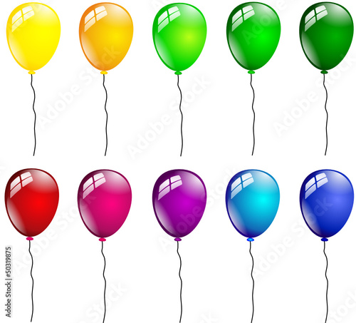 Bunte Luftballons Set