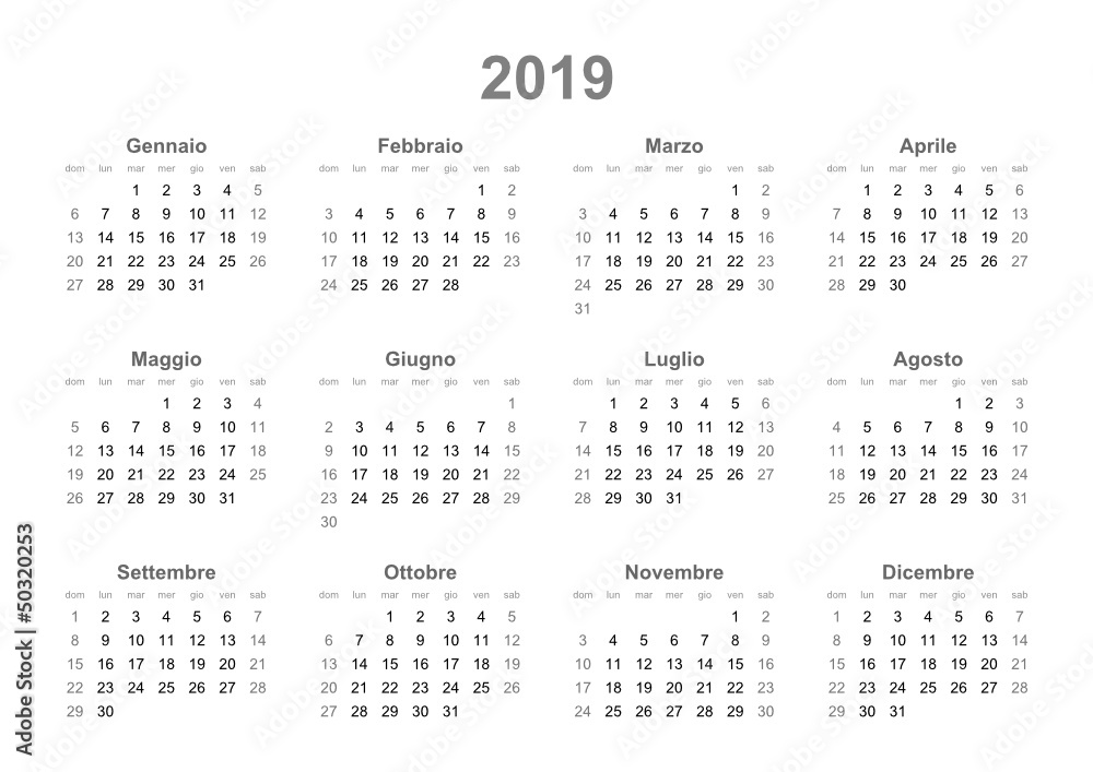 Naklejka calendar