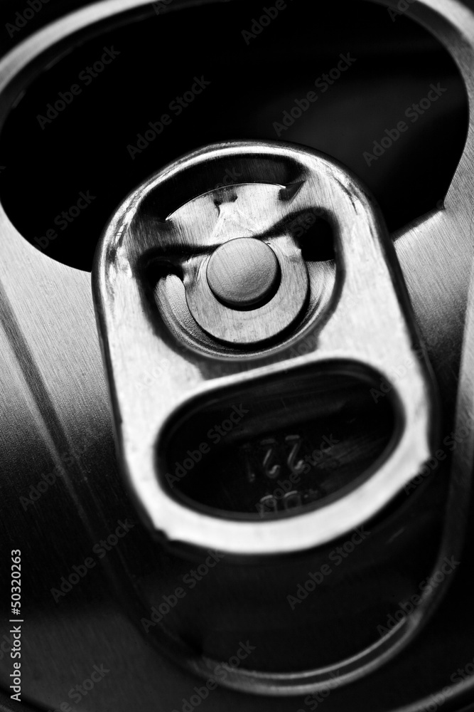 Opened can of beer. Close-up Opened can of beer. Close-up