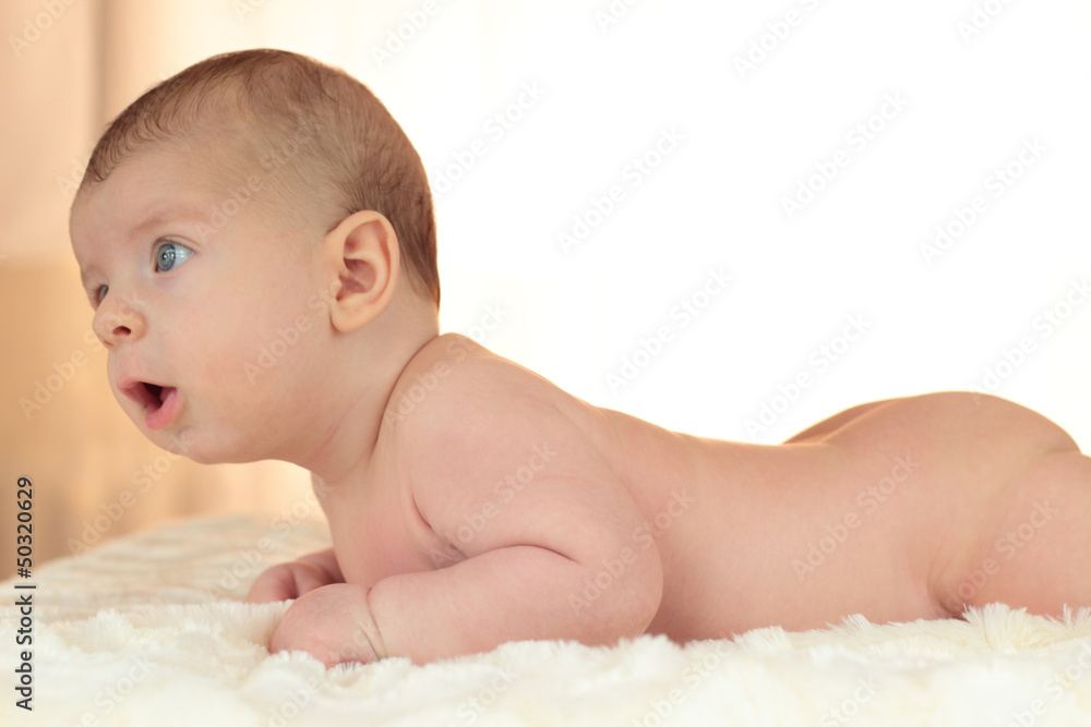 Cute naked baby deals boy