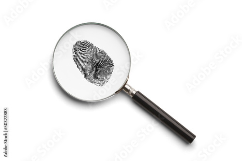 Magnifying Glass Fingerprint