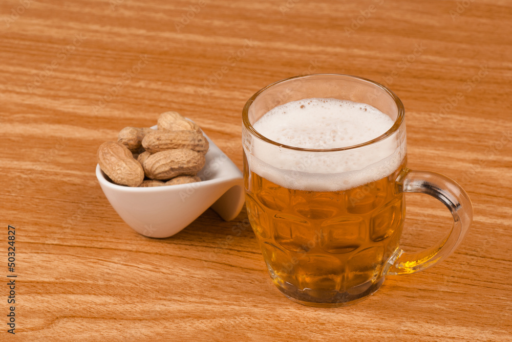 Beer and peanuts Beer and peanuts