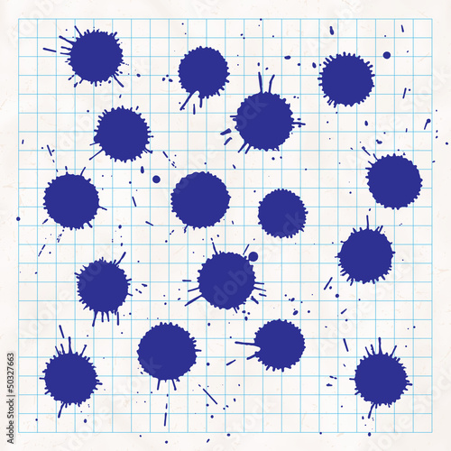 Ink splats