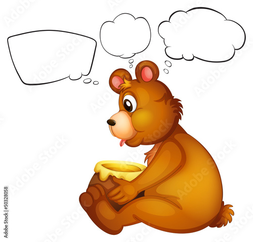 A hungry bear thinking