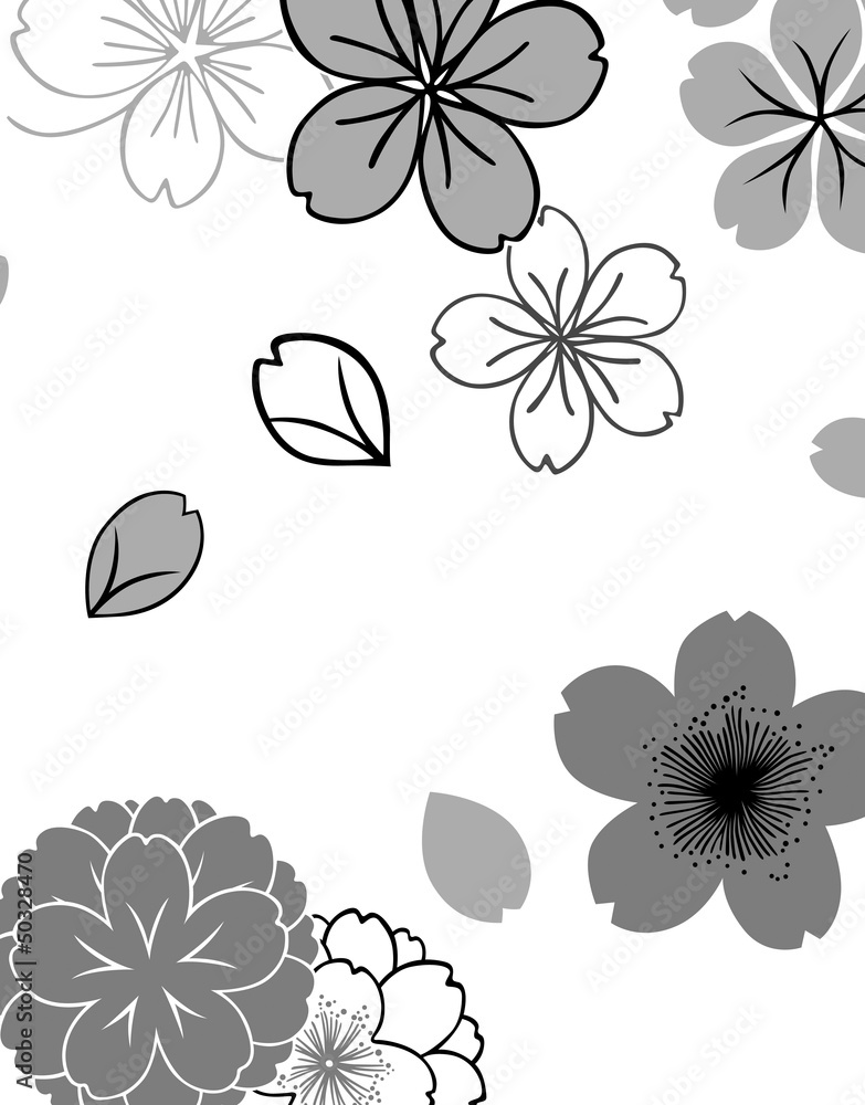 花模様のパターン 花模様のパターン