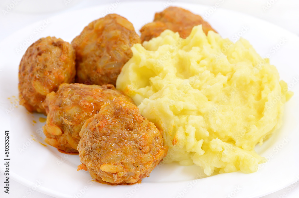 Noisettes with mashed potatoes Noisettes with mashed potatoes