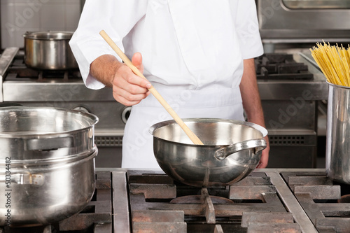 Male Chef Preparing Food