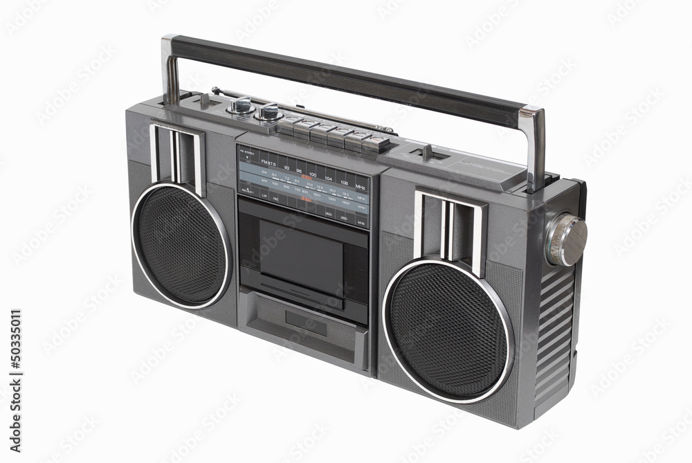 Old radio cassette player Old radio cassette player
