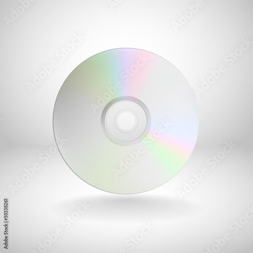 vector compact disc isolated