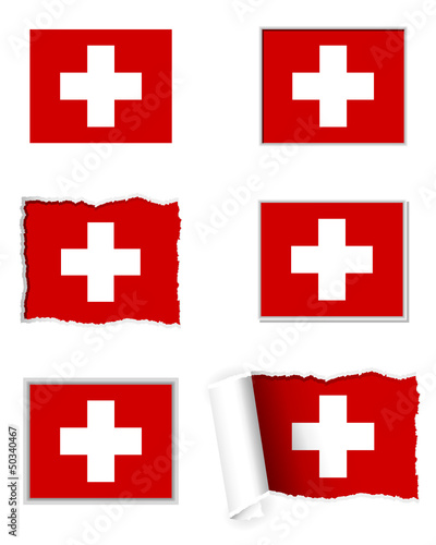 Fahnen Set Schweiz