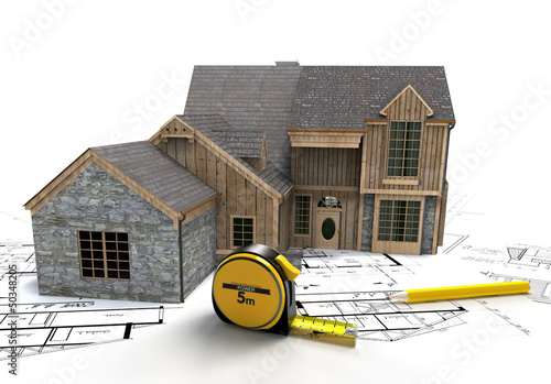 Foto Rustic house construction