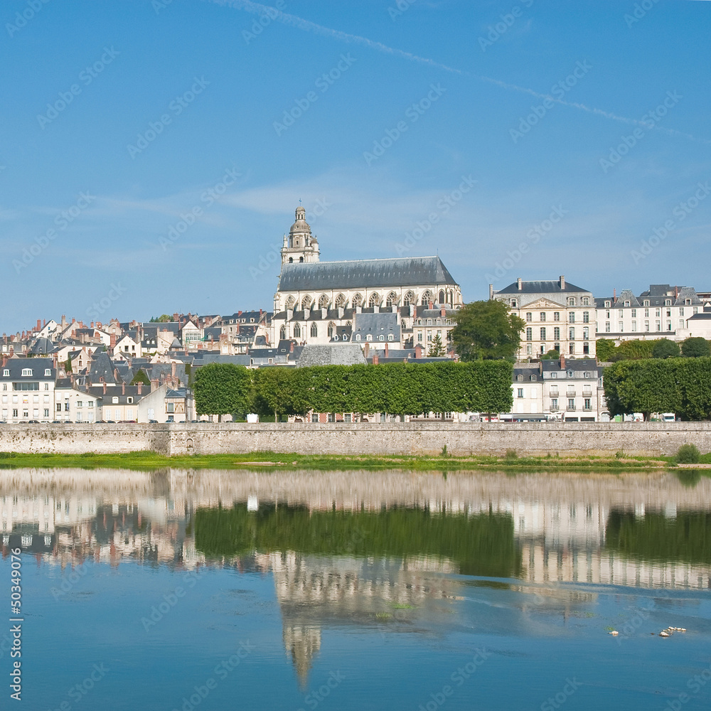 Cathedral in Blois, valley of Loire, France