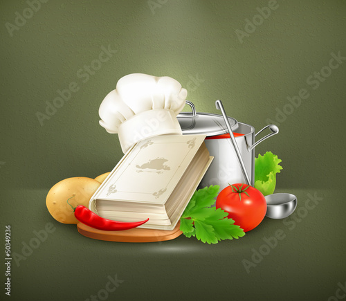 Cooking illustration, vector