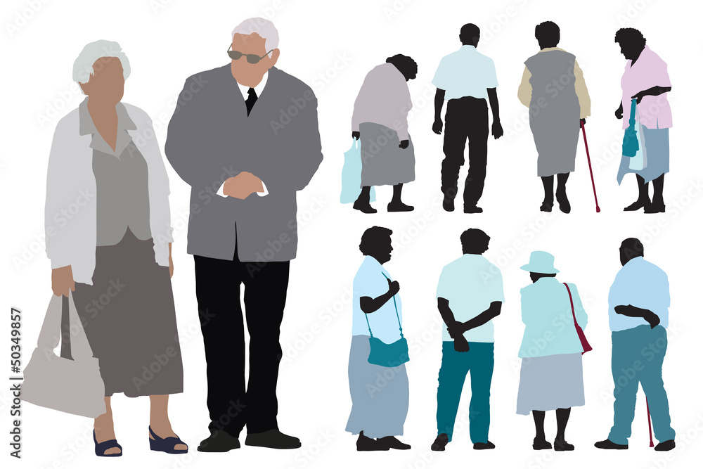 Fototapeta premium Elderly people