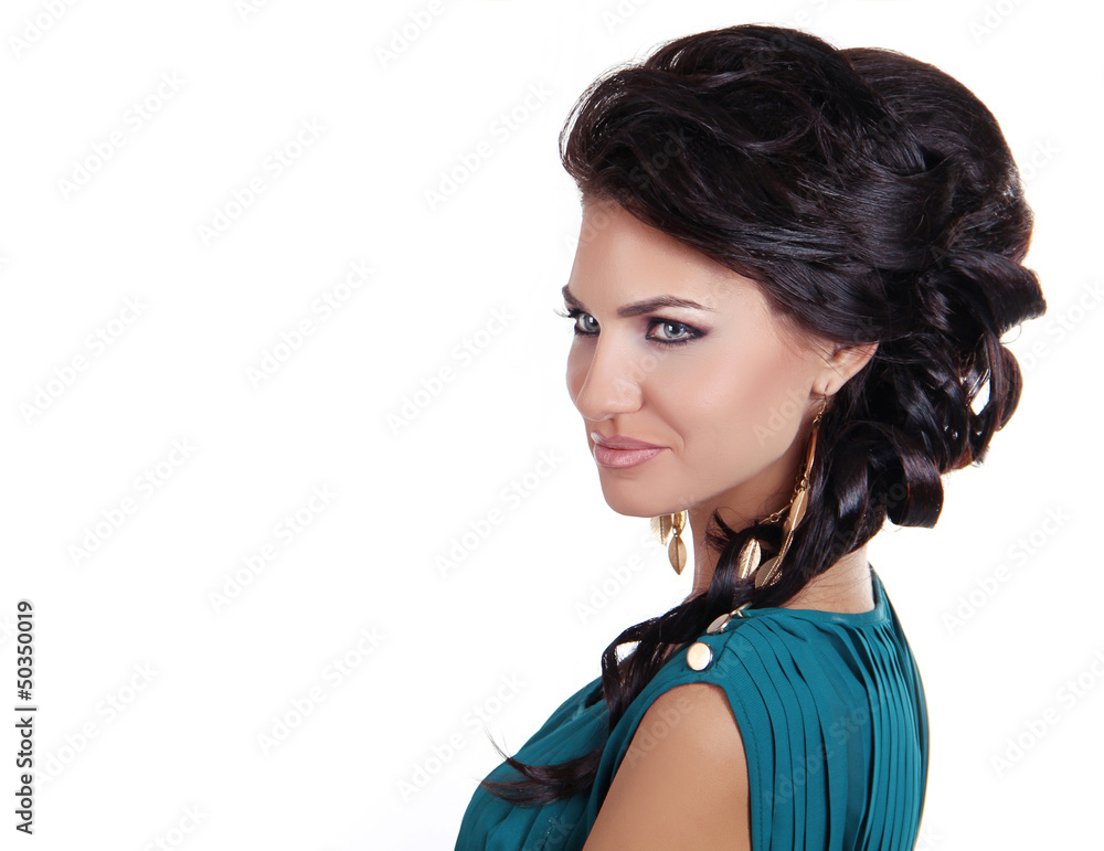 Hairstyle. Beauty Woman With Long Black Hair. Hairstyle. Beautif Hairstyle. Beauty Woman With Long Black Hair. Hairstyle. Beautif