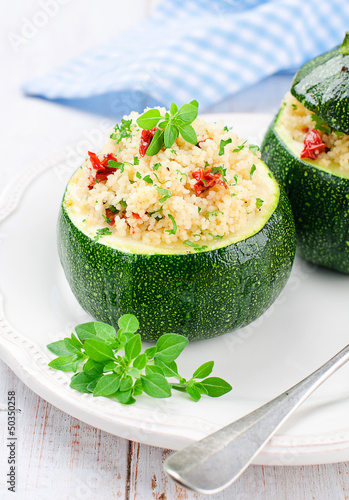 Zucchinis the stuffed Couscous
