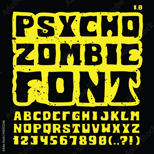 Psycho Zombie Font