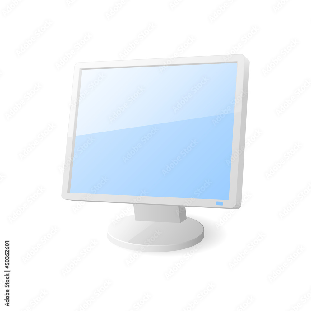 Computer monitor icon. Vector illustration Computer monitor icon. Vector illustration