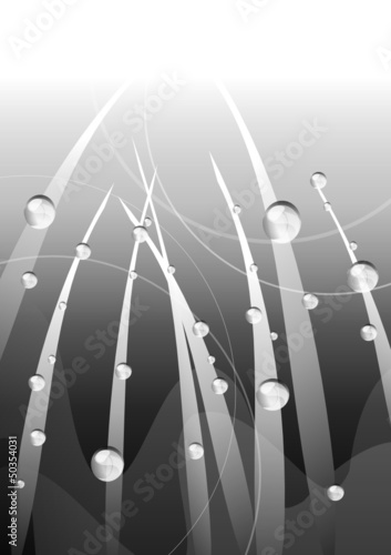 gray background with drops and lines