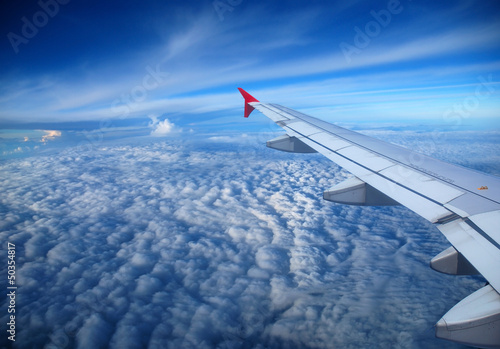 Принти на полотні view from the airplane window