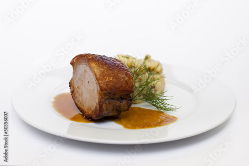 Baked meat