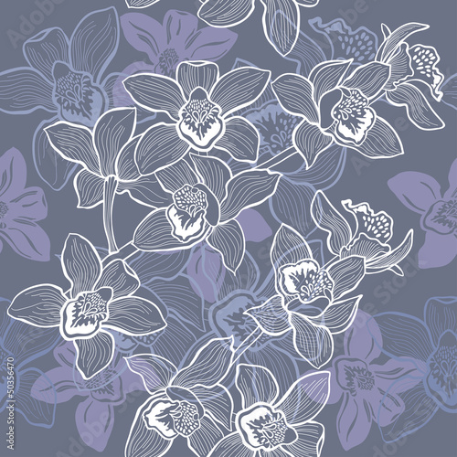Floral seamless background.