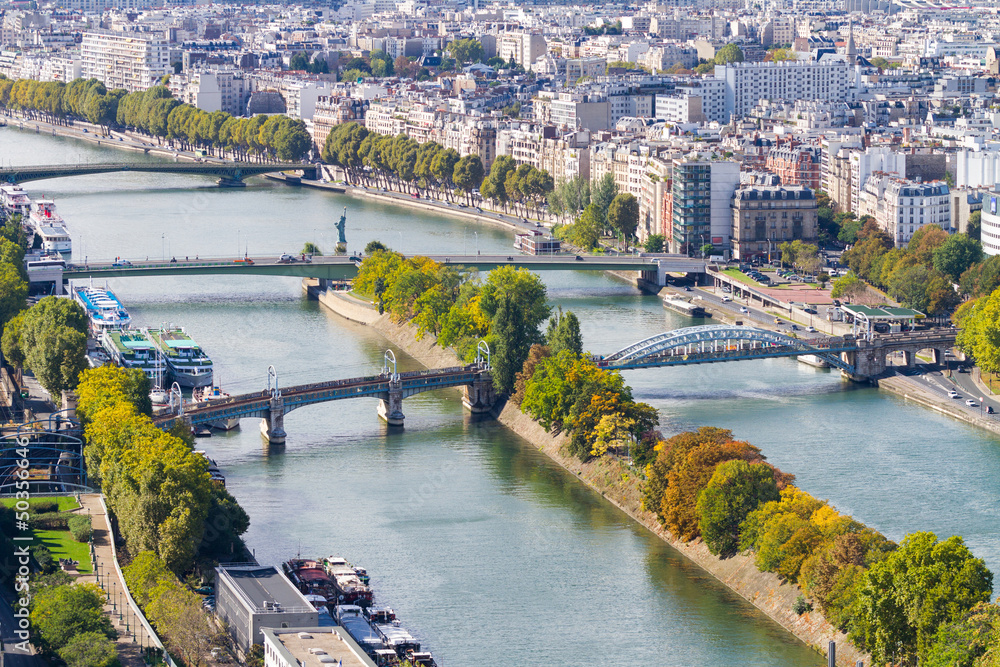 Obraz premium Panoramic View from the Tour Eiffel in Paris