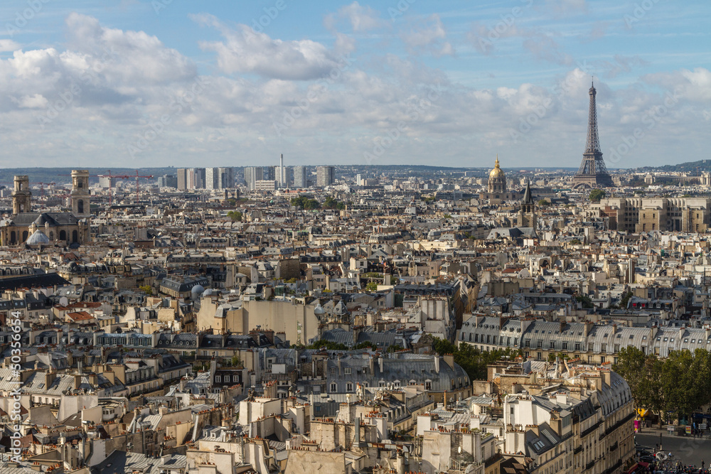 Fototapeta premium Paris seen from the top of Notre Dame