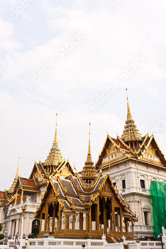 beautiful pagoda at wat phra kaew in thailand