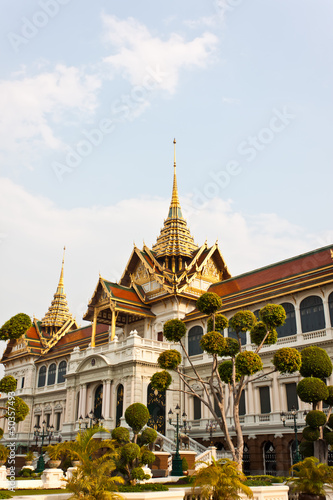 beautiful pagoda at wat phra kaew in thailand © phoopanotpics
