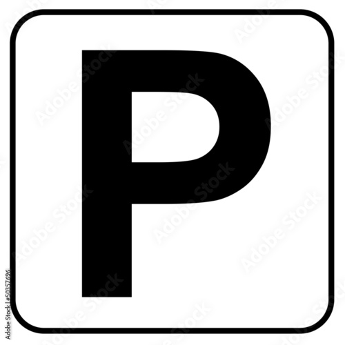 Parken Parkschild Vektor Icon Button