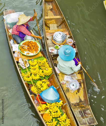 Damnoen Saduak floating market in Thailand #50359801
