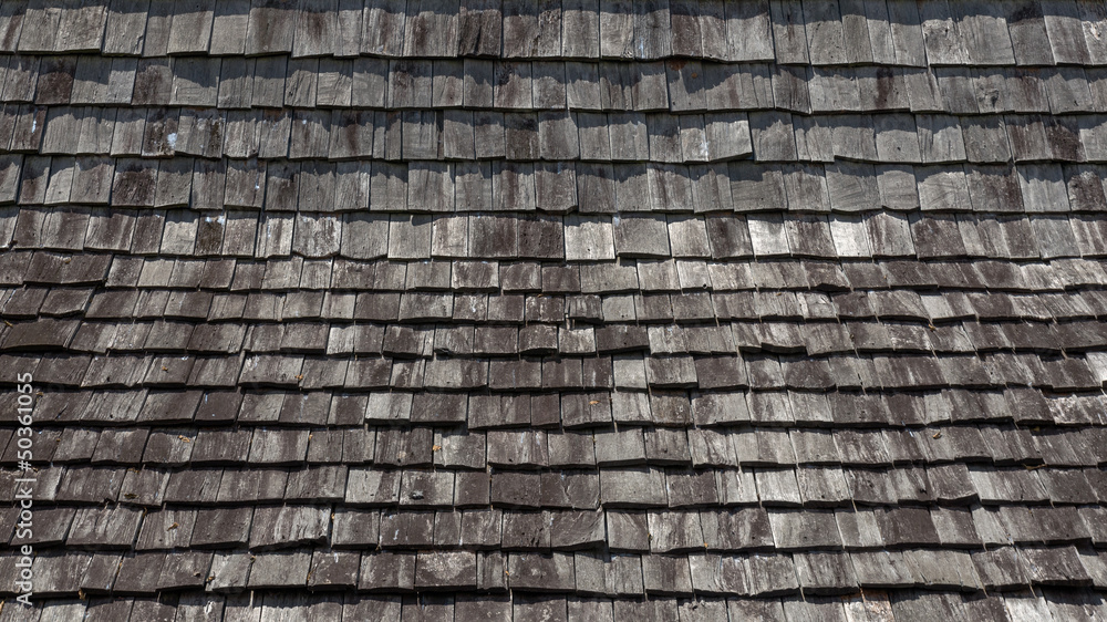 Top view wood roof texture