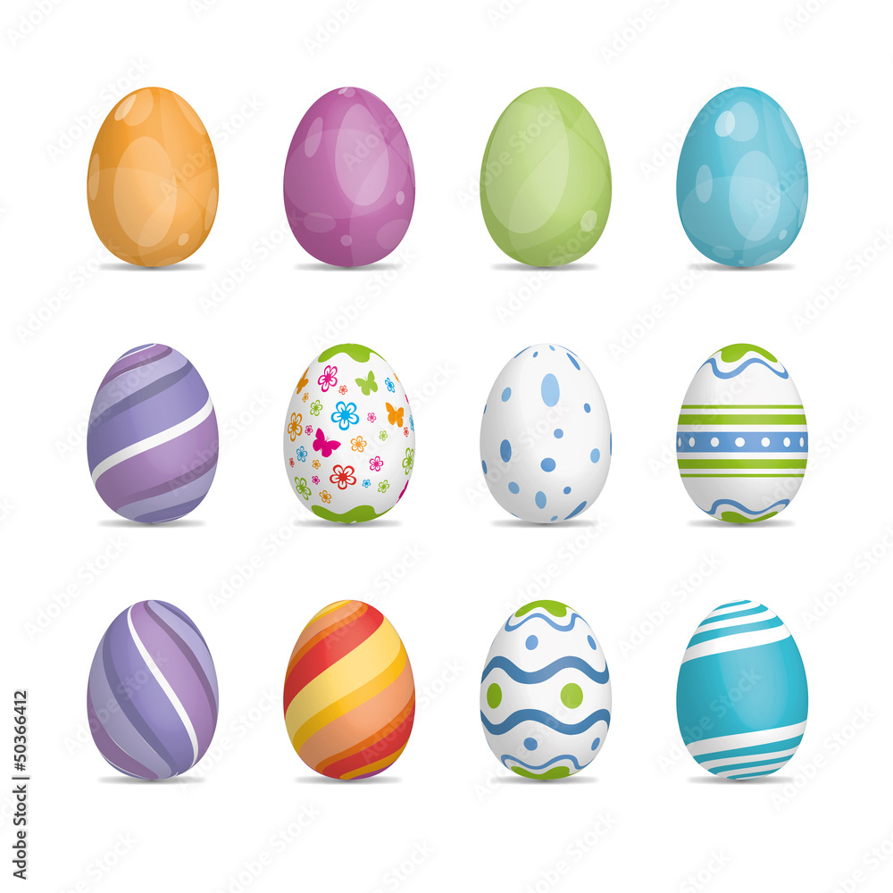 12 bunte Ostereier 12 bunte Ostereier