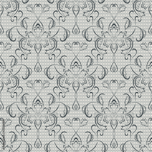 Lace seamless pattern . Retro style