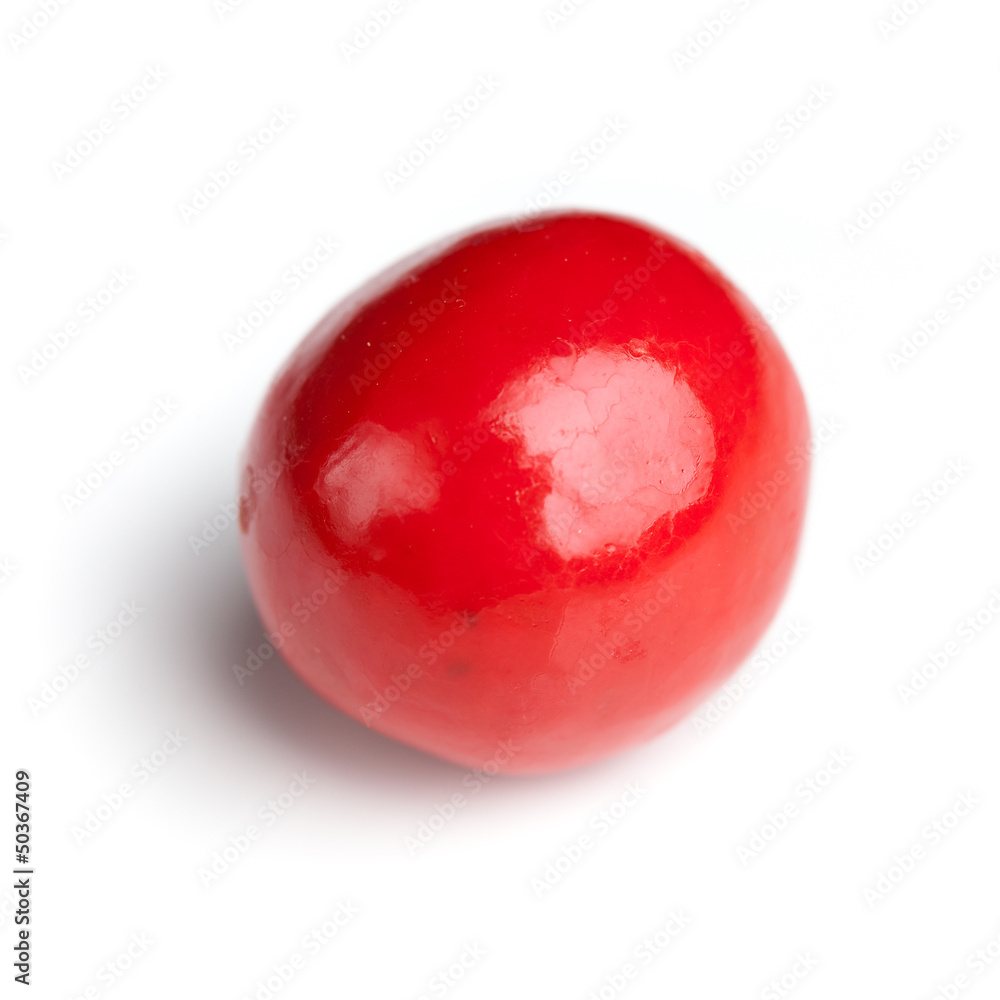 red candy on white red candy on white