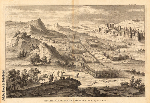 Fotografie Holy Land old map