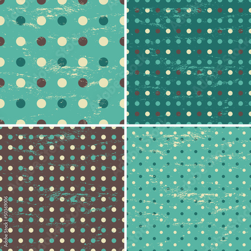 Seamless Polka Dot Patterns Collection