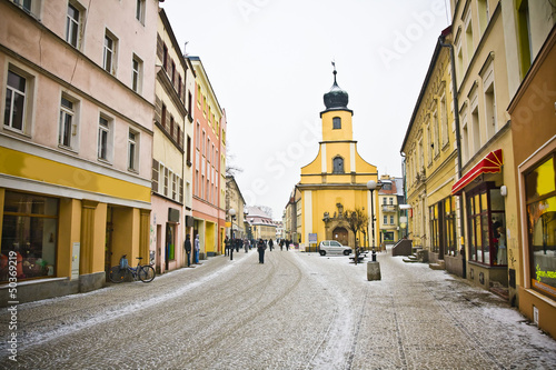 Jelenia Gora in winter time, Poland