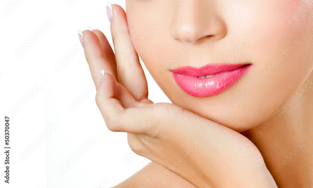 young girl with beautiful makeup. perfect skin. young girl with beautiful makeup. perfect skin.