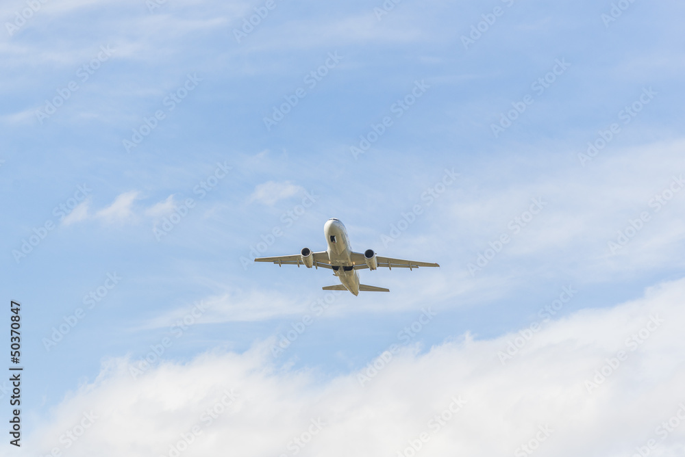 Obraz premium Airplane is flying away