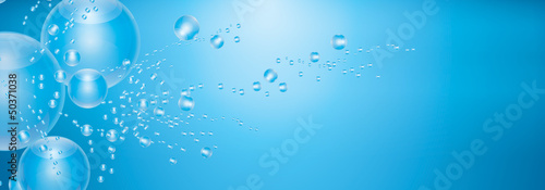 Underwater background with air bubbles