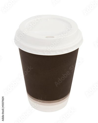 Coffee cup isolated on white background