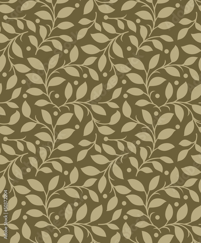 Seamless background of leaves