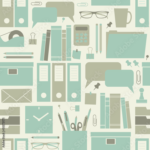 Seamless Office Pattern