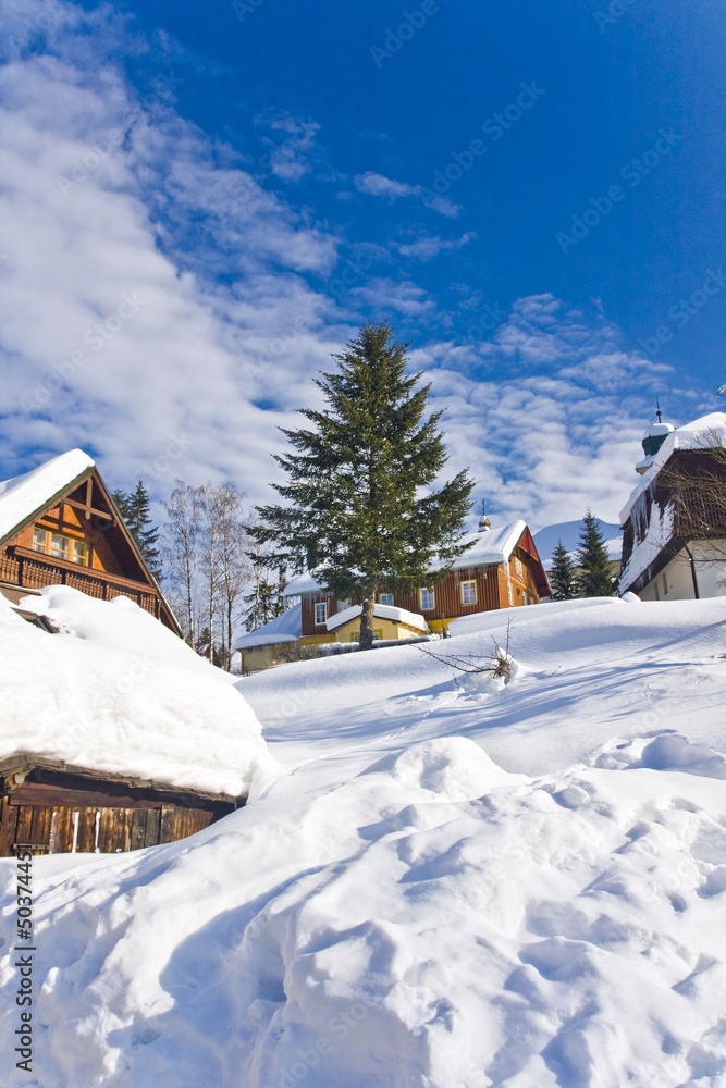 village Harrachov in wintertime, Czech Republic village Harrachov in wintertime, Czech Republic